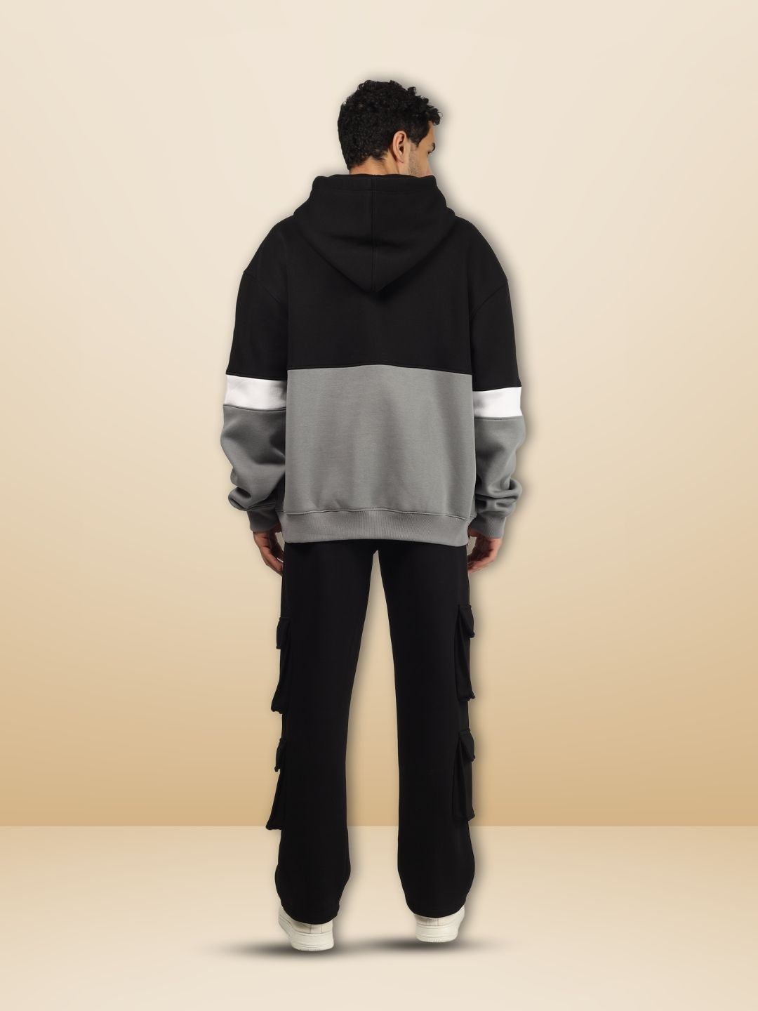 Gorbcore Colorblock Zipper Hoodie Co-Ord Set - Wearduds