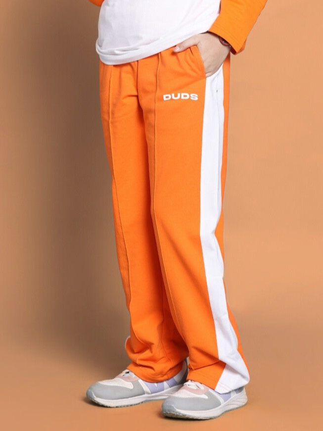 ROCK & ROLL JOGGER FOR BOYS & GIRLS (WHITE-ORANGE)