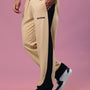 HURTLE BAGGY JOGGERS (BEIGE-BLACK)