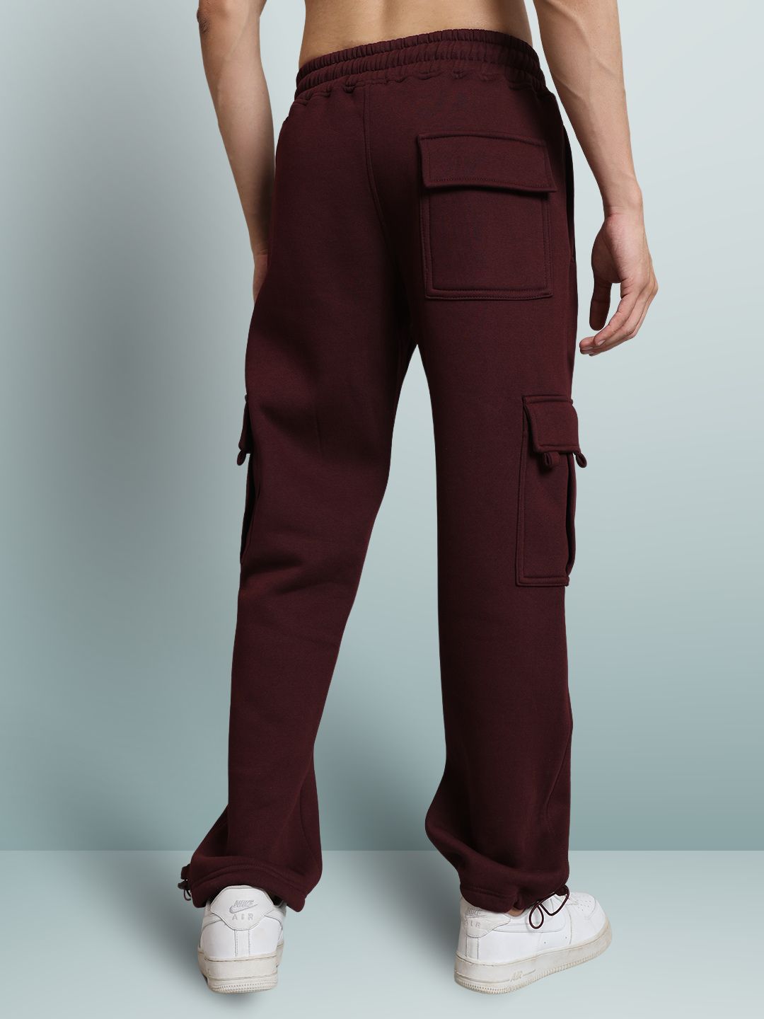 Maroon Relaxed Fit Cargo Pant - Wearduds