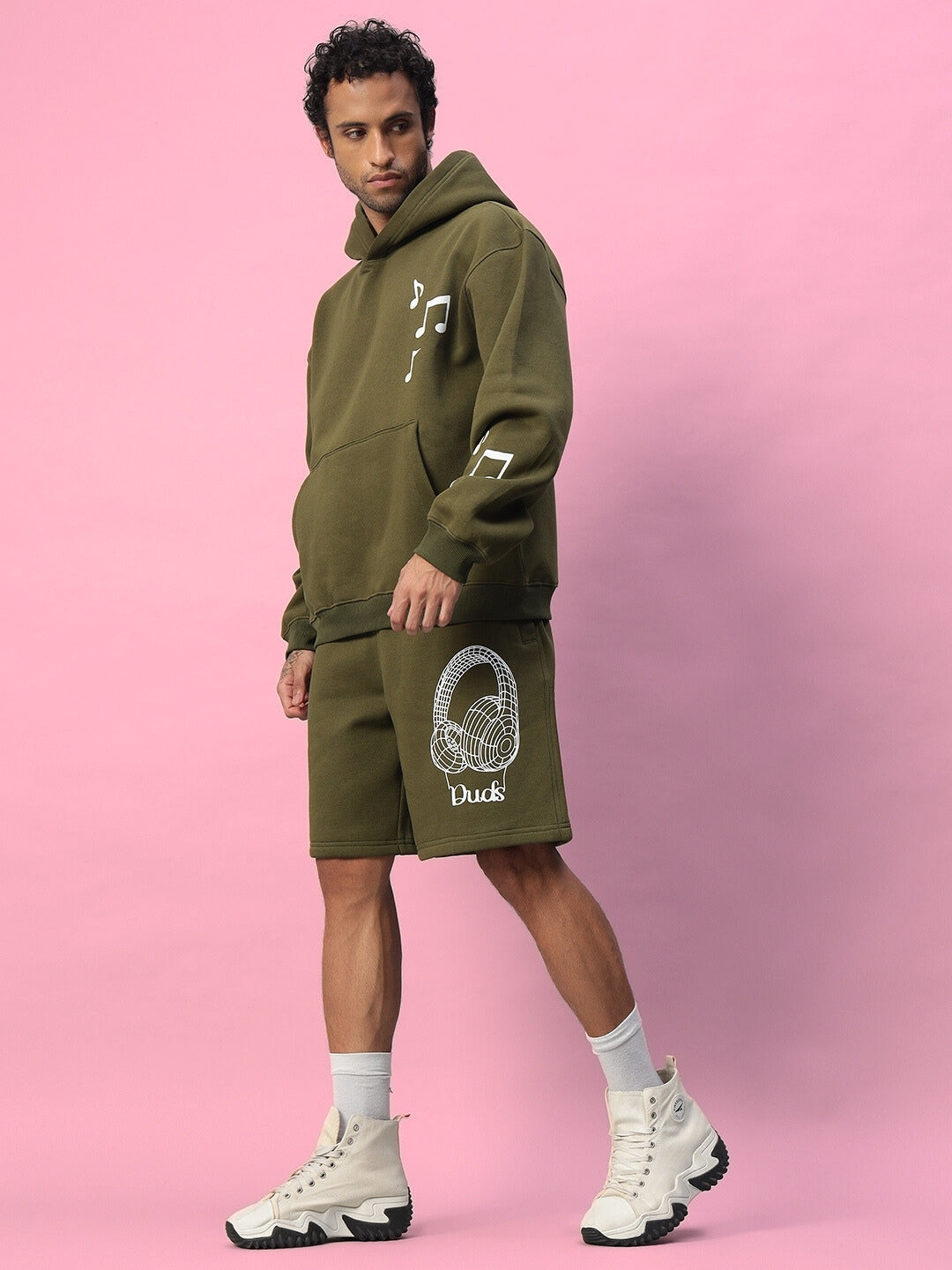 Opera Fleece Hoodie (Olive Green)