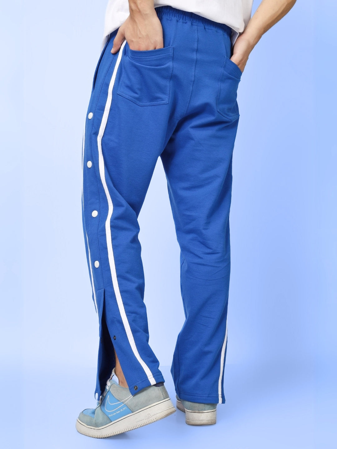 CONTRAST PANEL JOGGERS (BLUE)