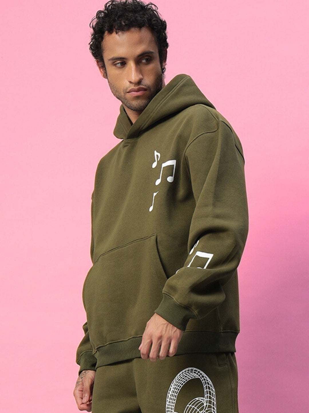 Opera Fleece Hoodie (Olive Green)