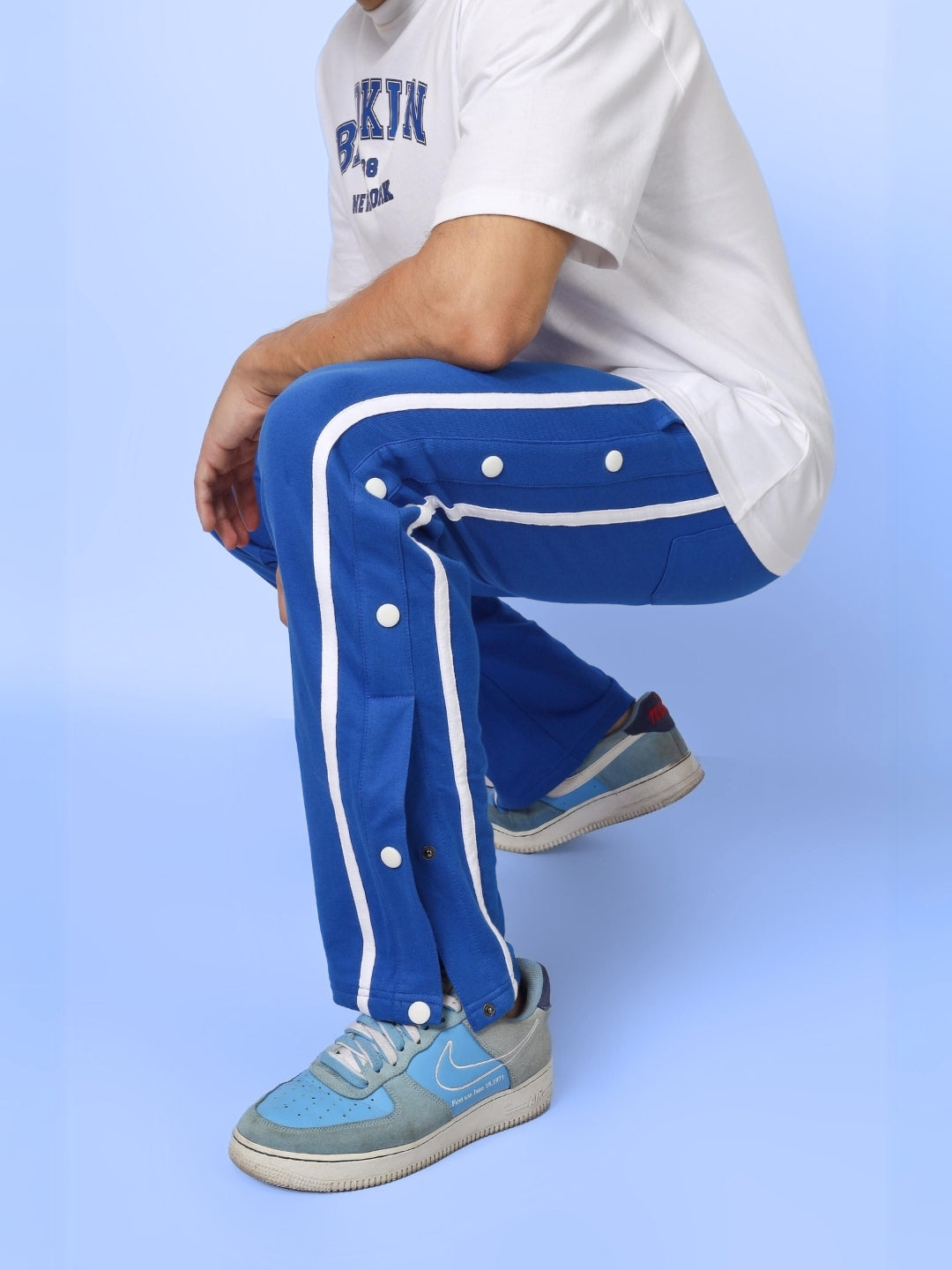 CONTRAST PANEL JOGGERS (BLUE)