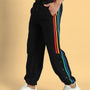 DUDS PRISM COLORFUL STRIPE JOGGERS (BLACK)