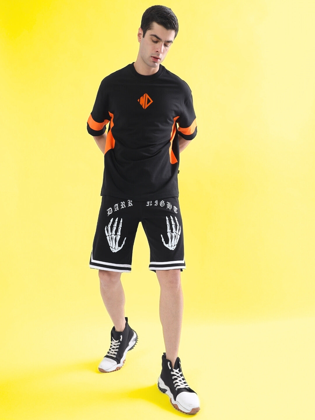 Dark Night Regular Fit Shorts (Black)