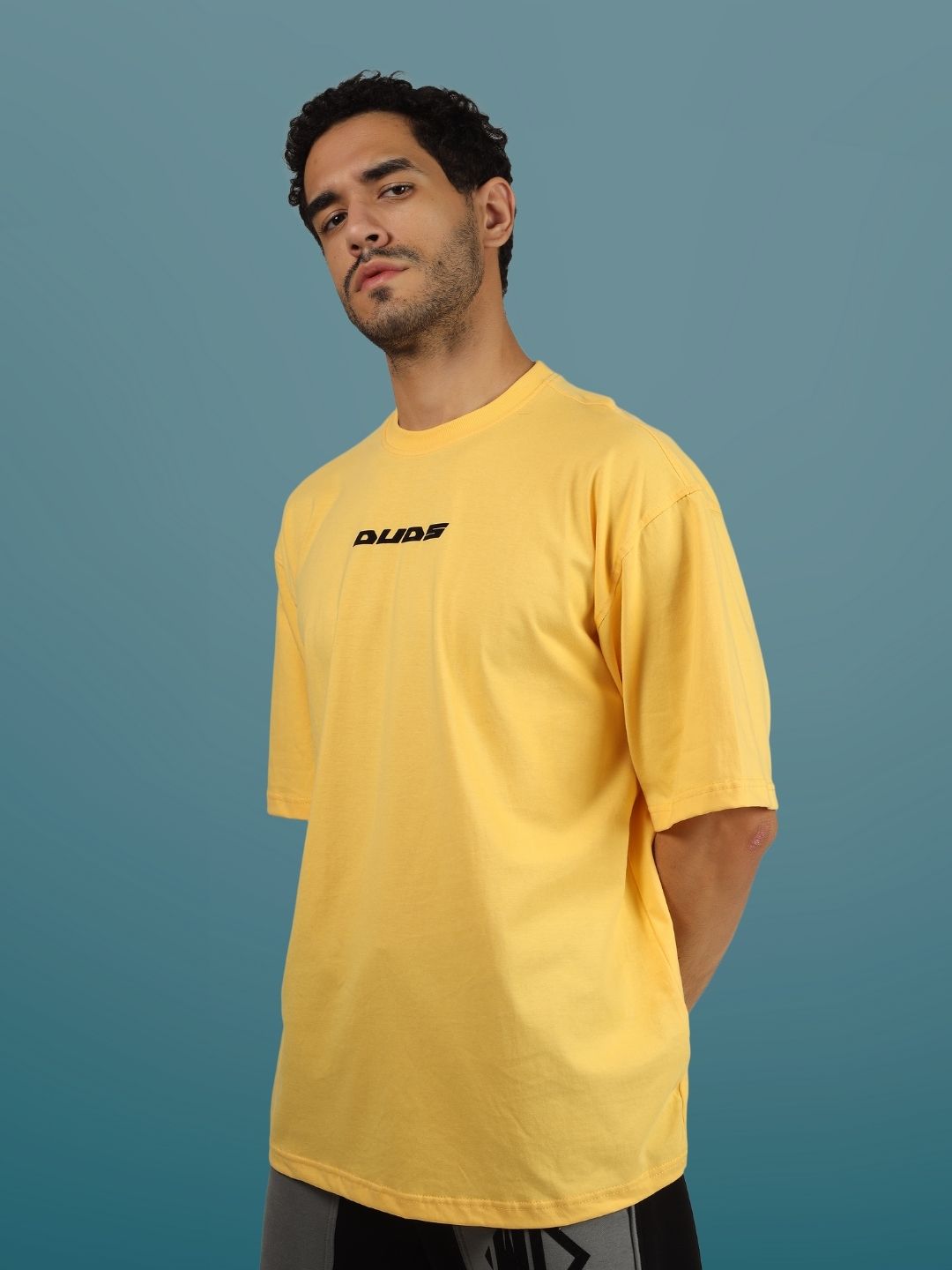 Liquify Smiley Over-Sized T-Shirt (Yellow) - Wearduds