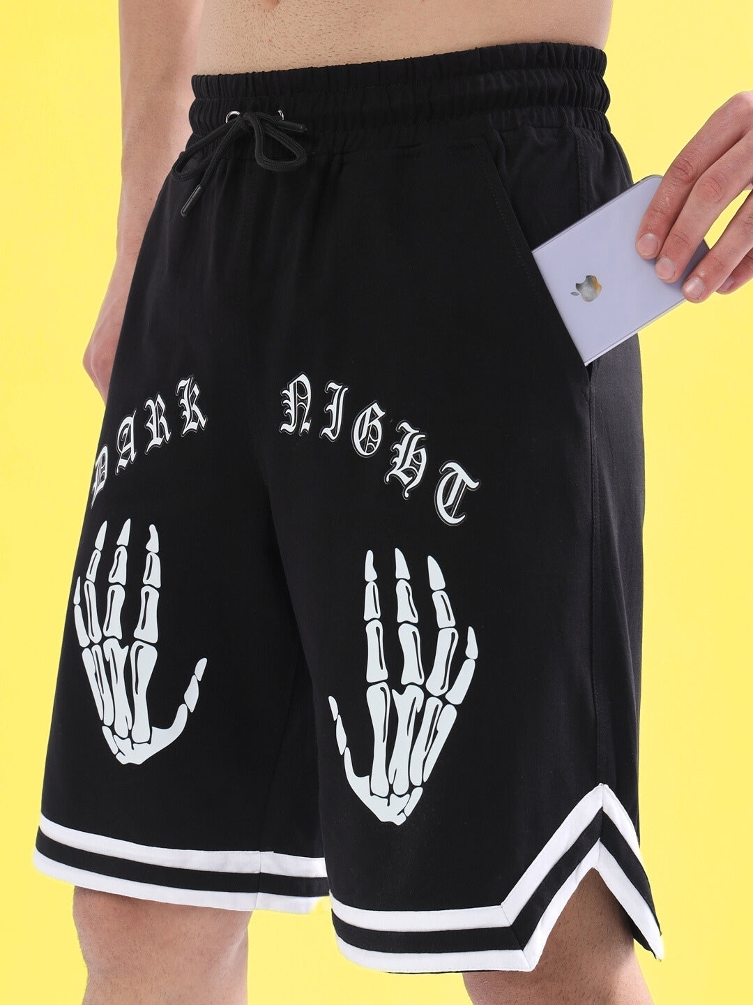 Dark Night Regular Fit Shorts (Black)