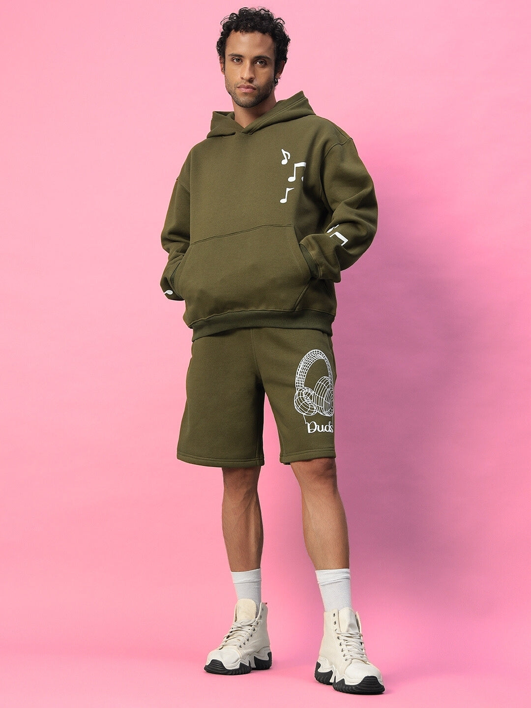 Opera Fleece Co-Ord (Olive Green)