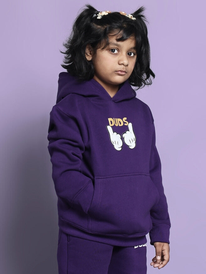 Miller Oversized Hoodie Boys & Girls (Purple)