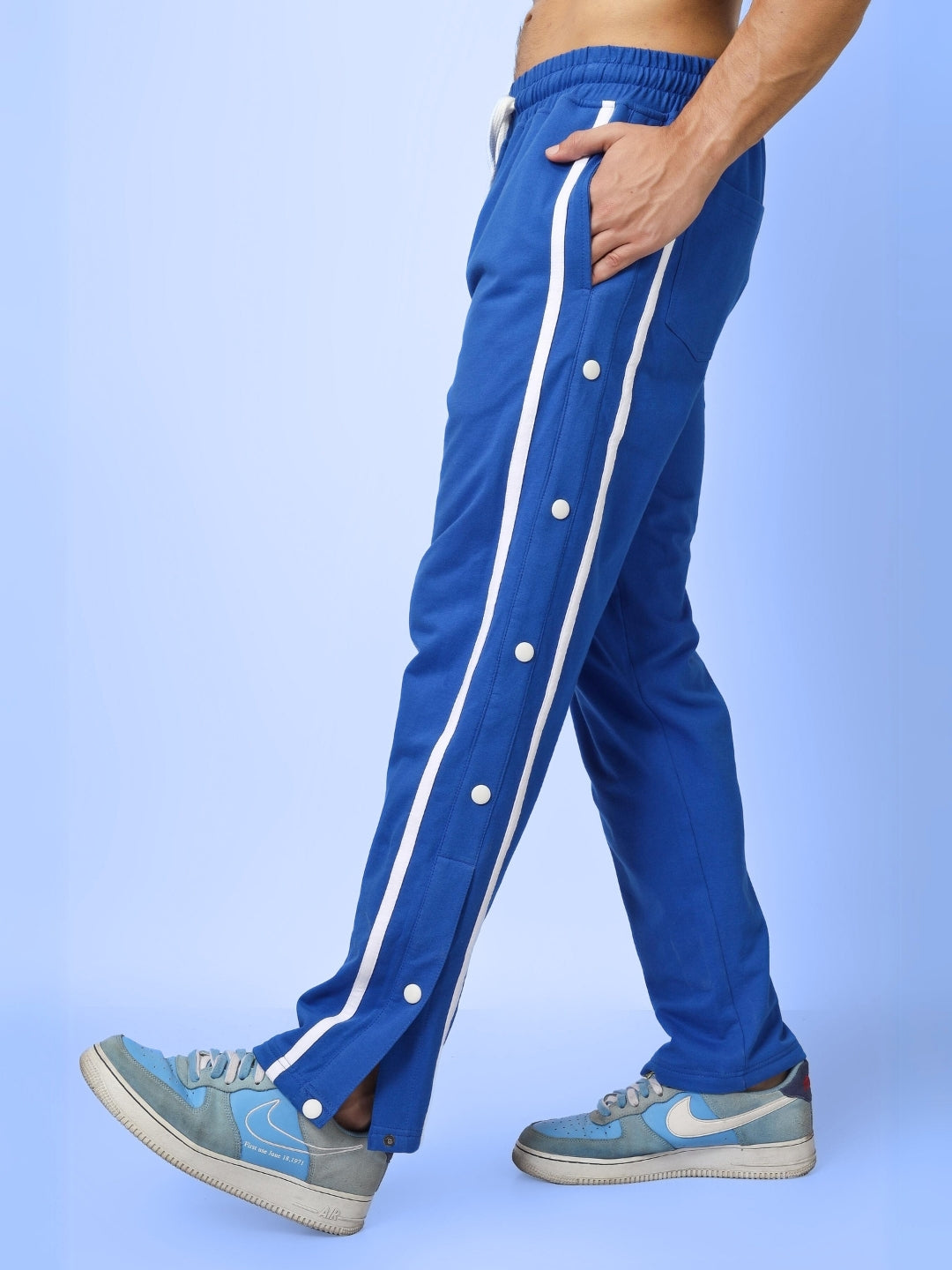 CONTRAST PANEL JOGGERS (BLUE)