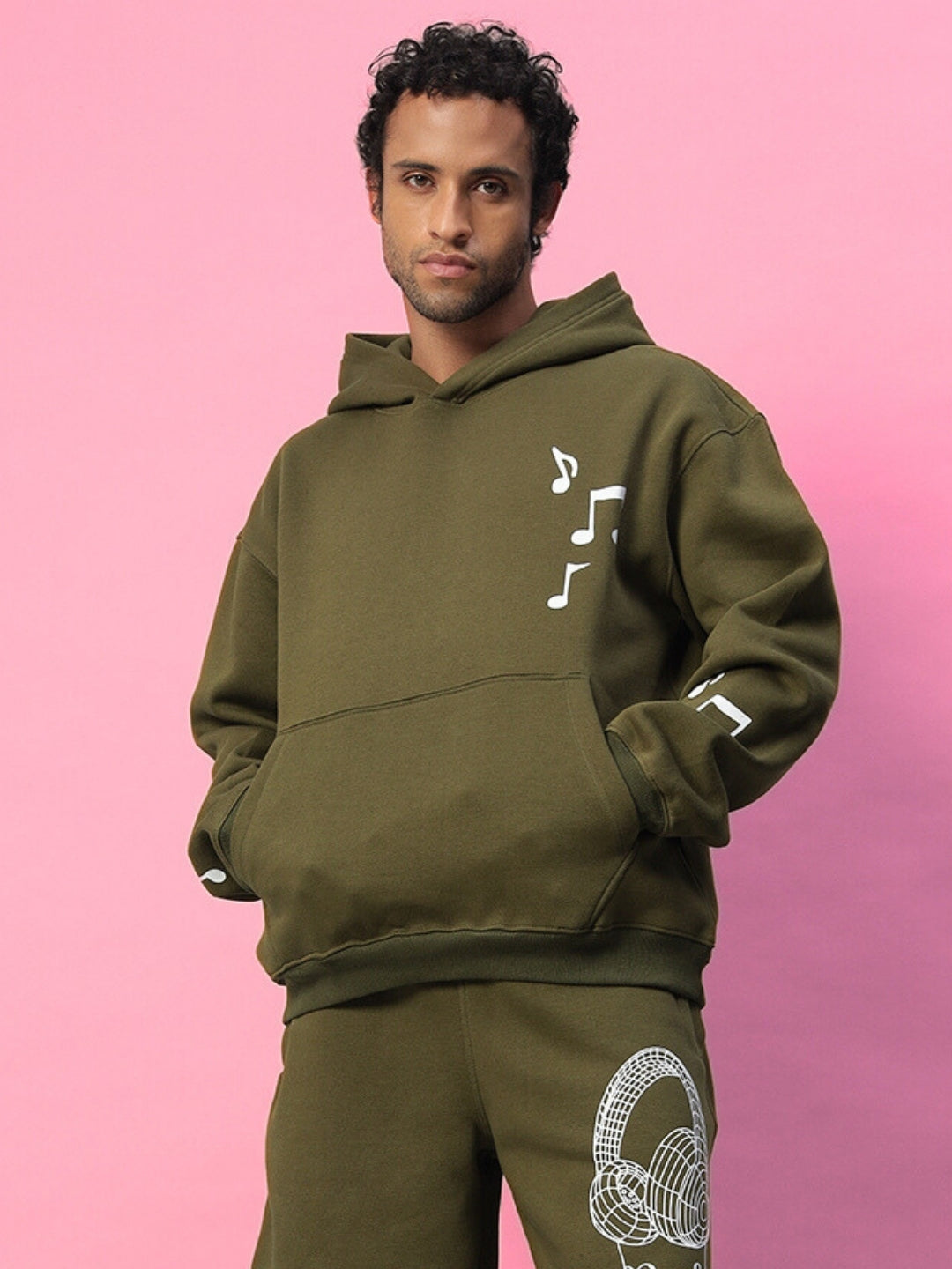 Opera Fleece Hoodie (Olive Green)