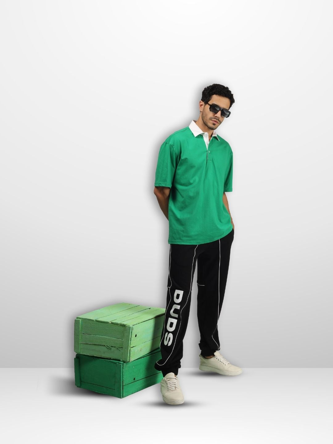 Green Oversized Polo T-Shirt - Wearduds