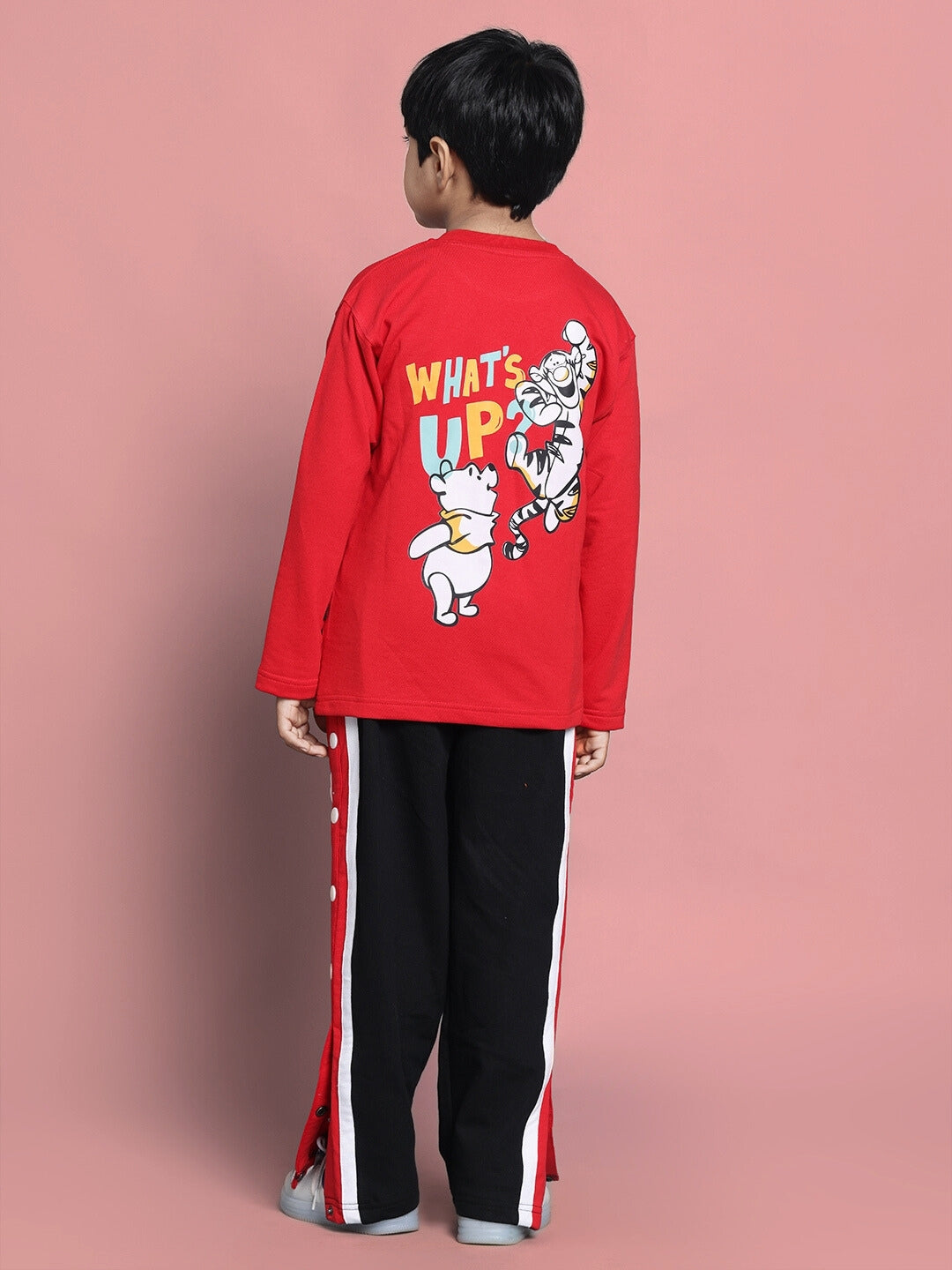 WINNIE CO-ORD FOR BOYS & GIRLS (RED-BLACK)