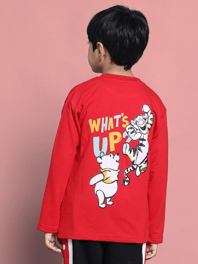 WINNIE OVERSIZED SWEATSHIRT BOYS & GIRLS (RED)