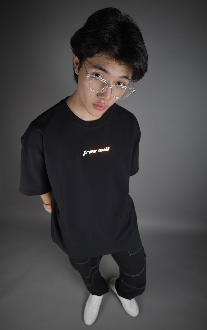 Free Will Over-Sized Reflective and Glow in Dark (Black) - Wearduds