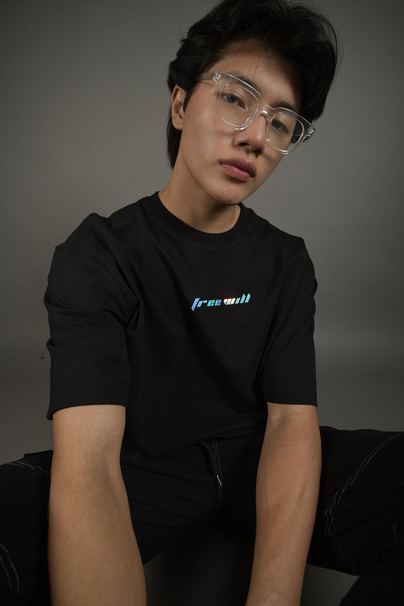 Free Will Over-Sized Reflective and Glow in Dark (Black) - Wearduds