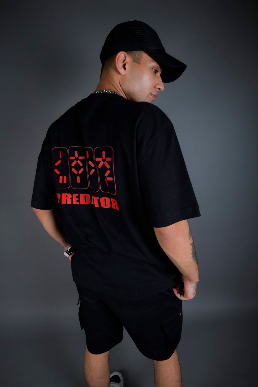Predator Over-Sized T-Shirt (Black) - Wearduds