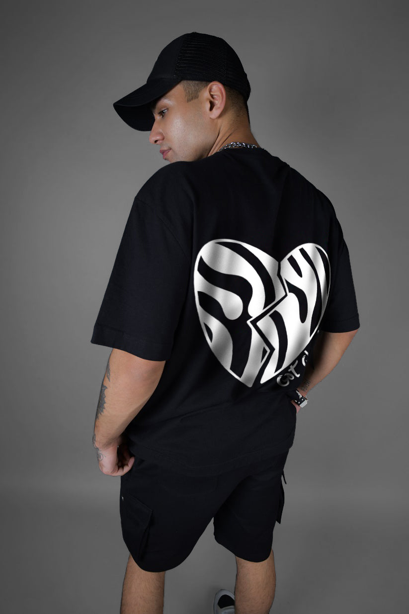 Broken Heart OS T-Shirt (Black) - Wearduds