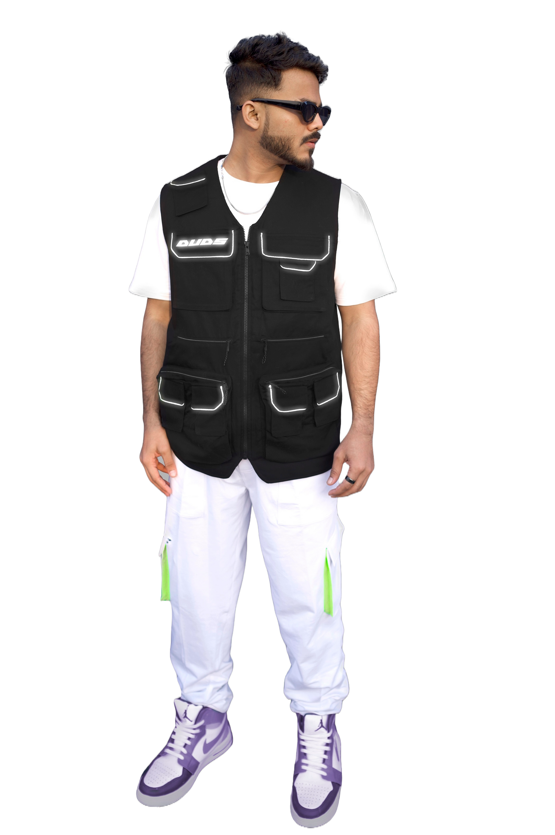 Multi Pockets Reflector Cargo Vest - Wearduds