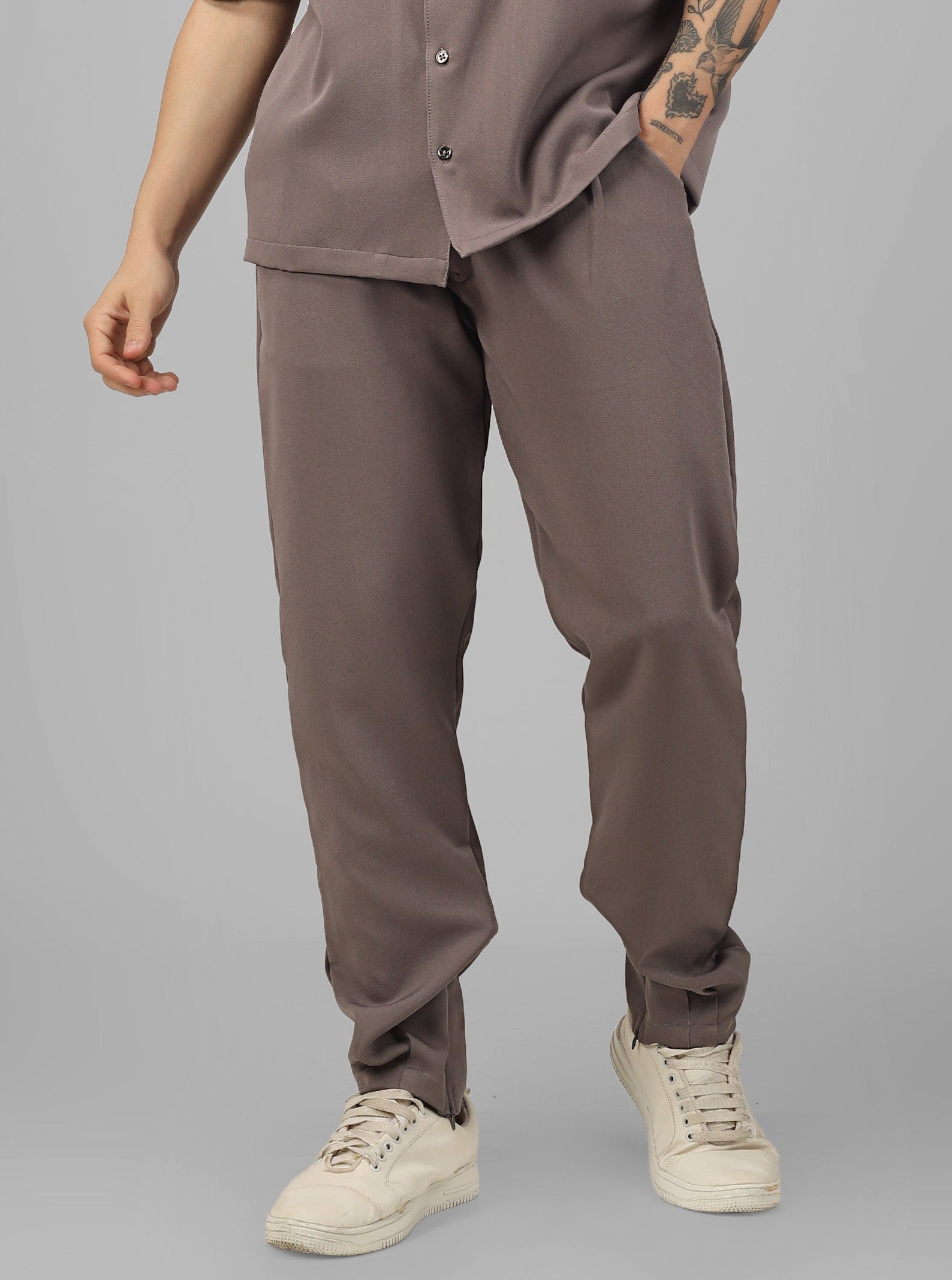 Banana Crepe Korean Pant (Grey) - Wearduds