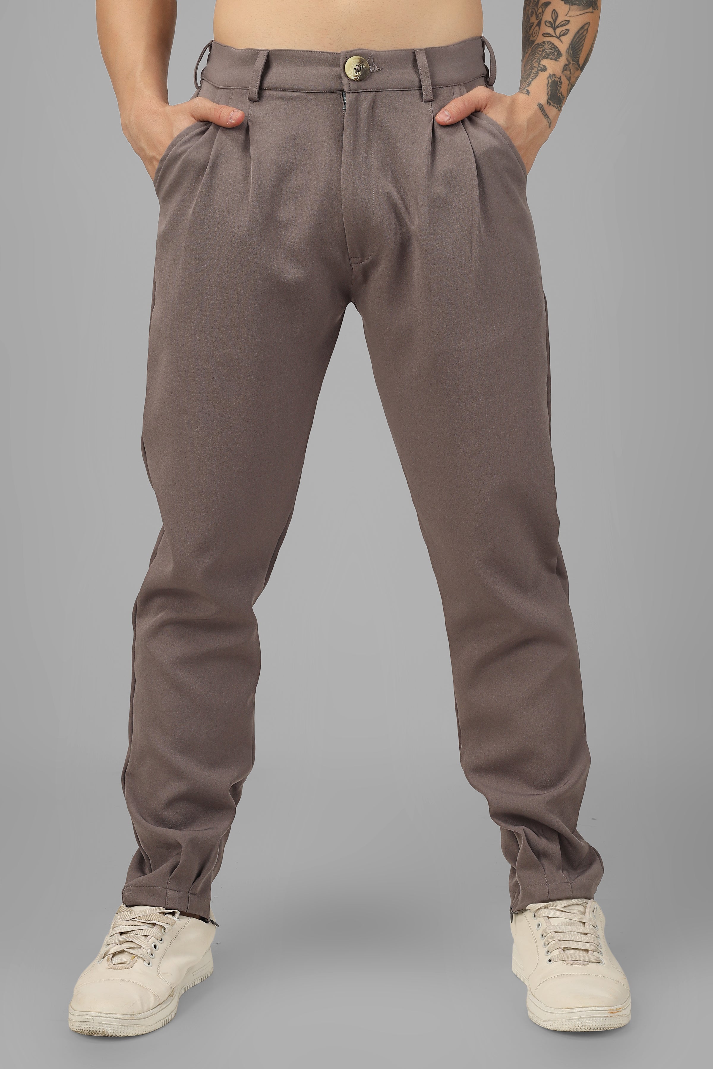 Banana Crepe Korean Pant (Grey) - Wearduds