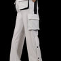 6 Pocket Cargo Pant White & Black Highlighter