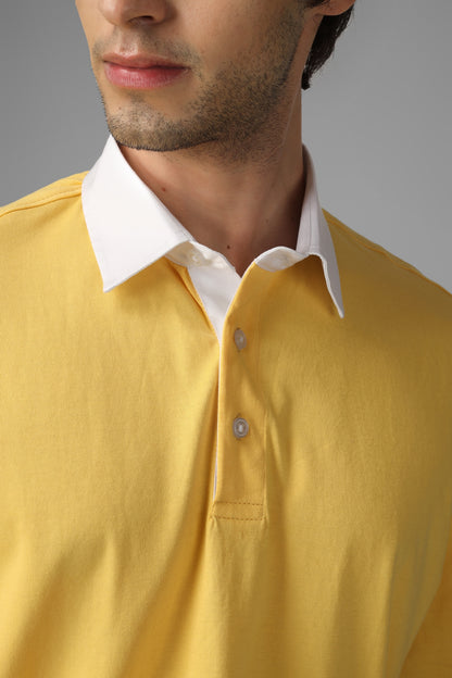 Yellow Oversized Polo T-Shirt - Wearduds