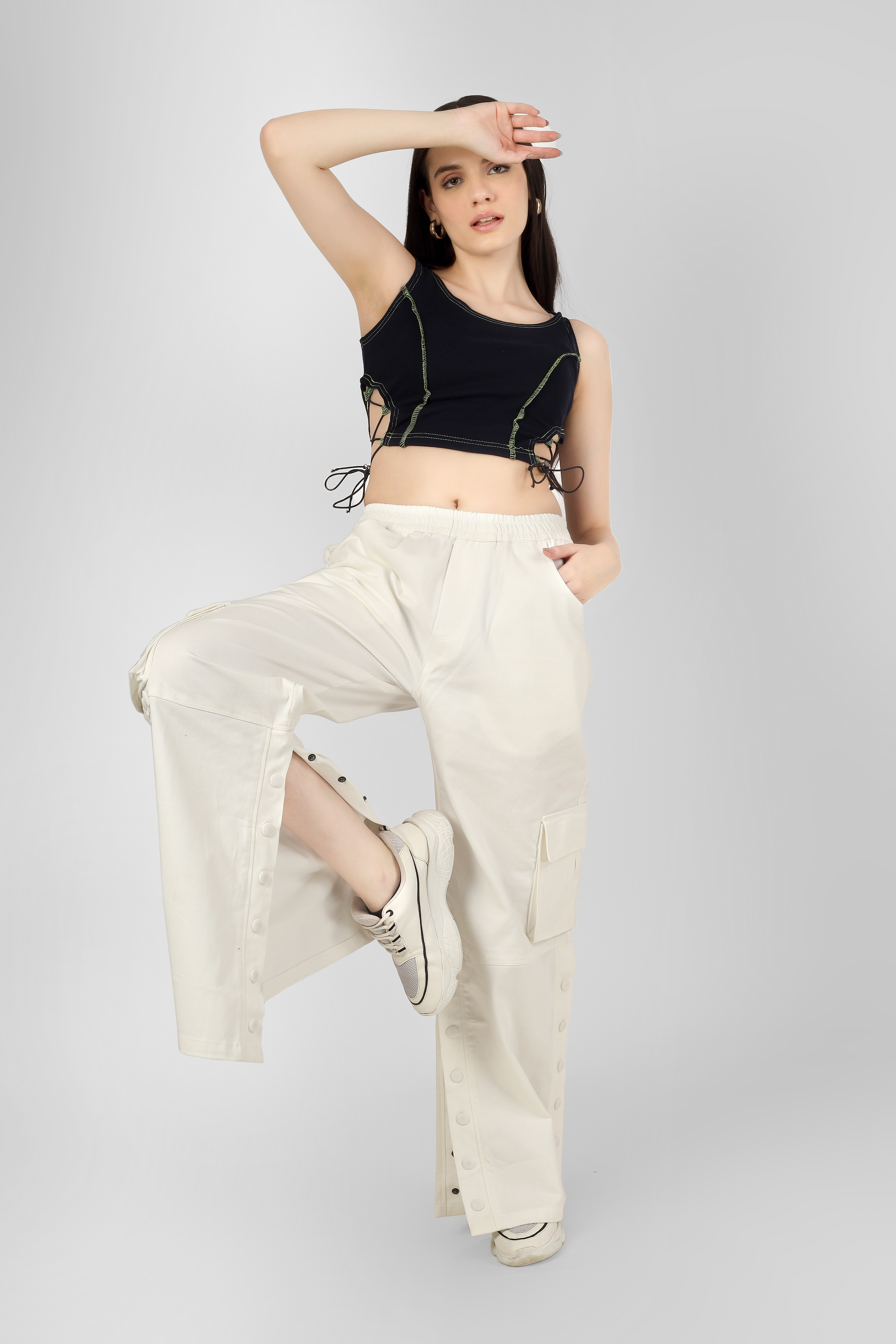 Designer Drawstring Crop Top - Wearduds