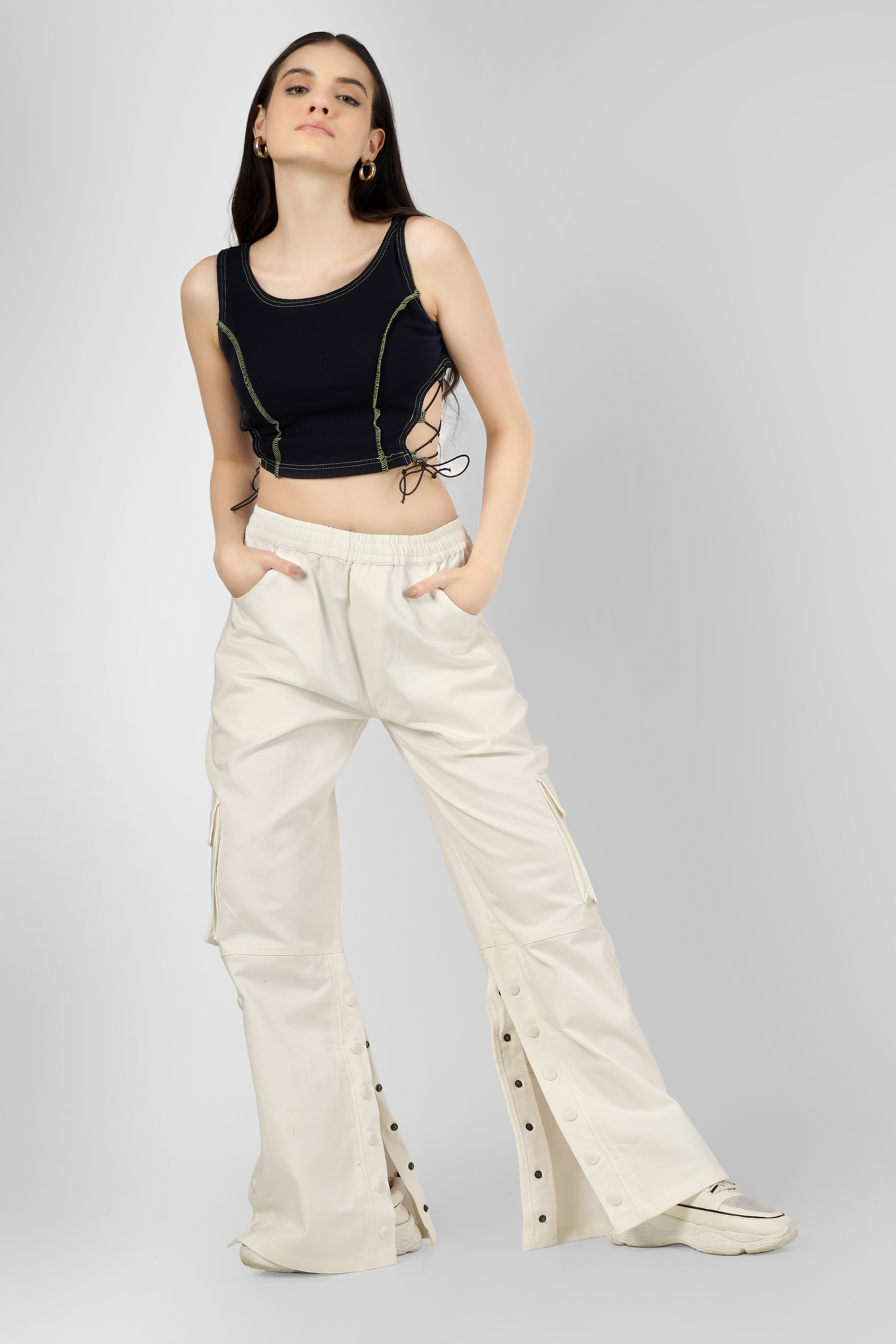 Designer Drawstring Crop Top - Wearduds