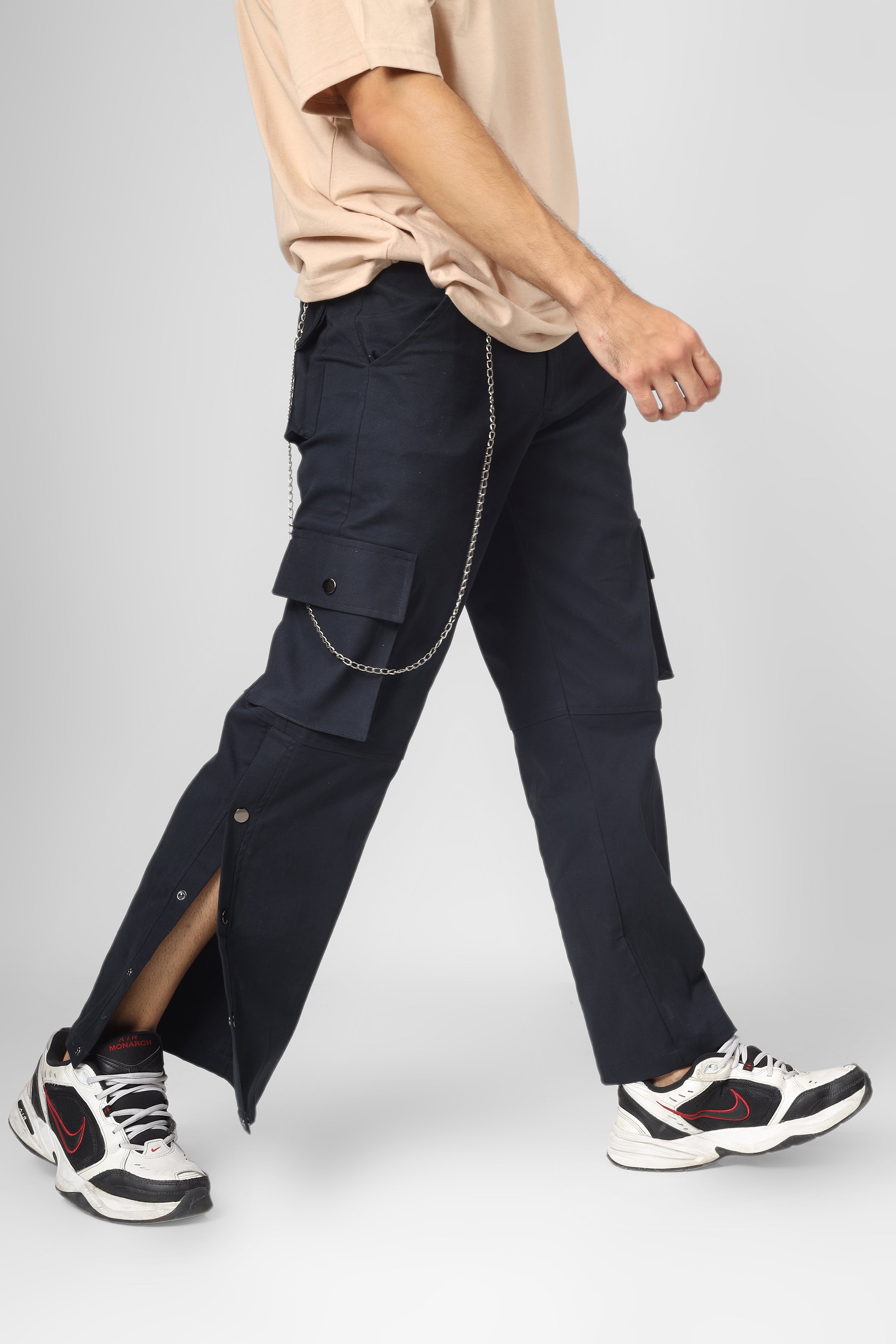 Oxford Blue Cargo pants With 6 Pocket - Wearduds