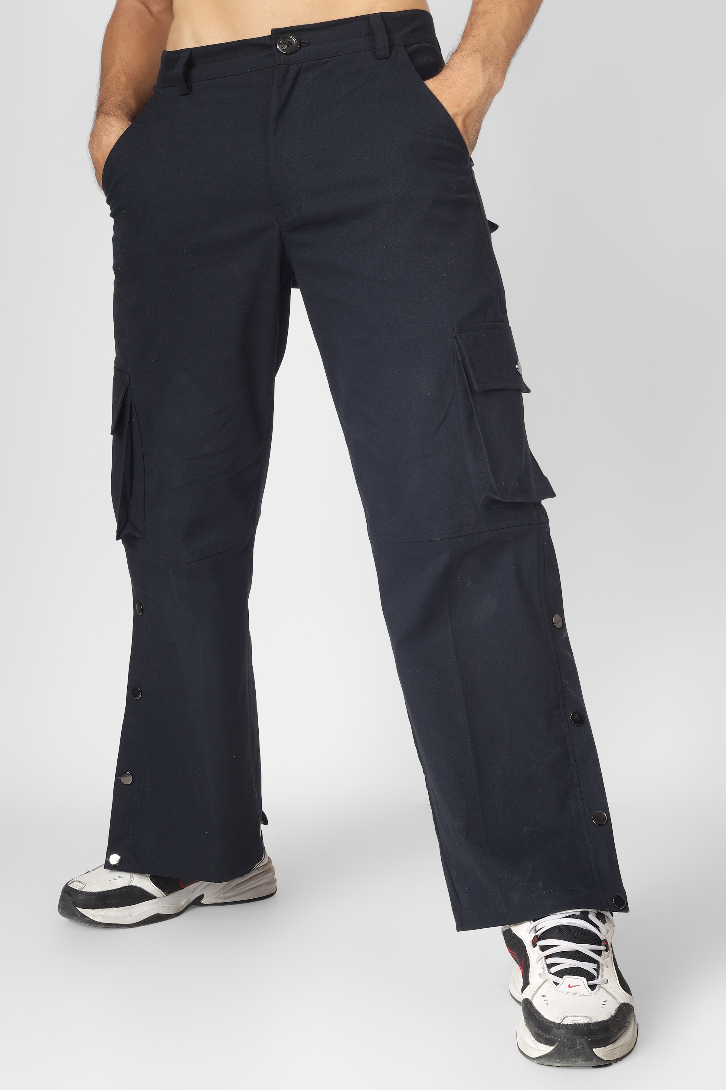 Oxford Blue Cargo pants With 6 Pocket - Wearduds