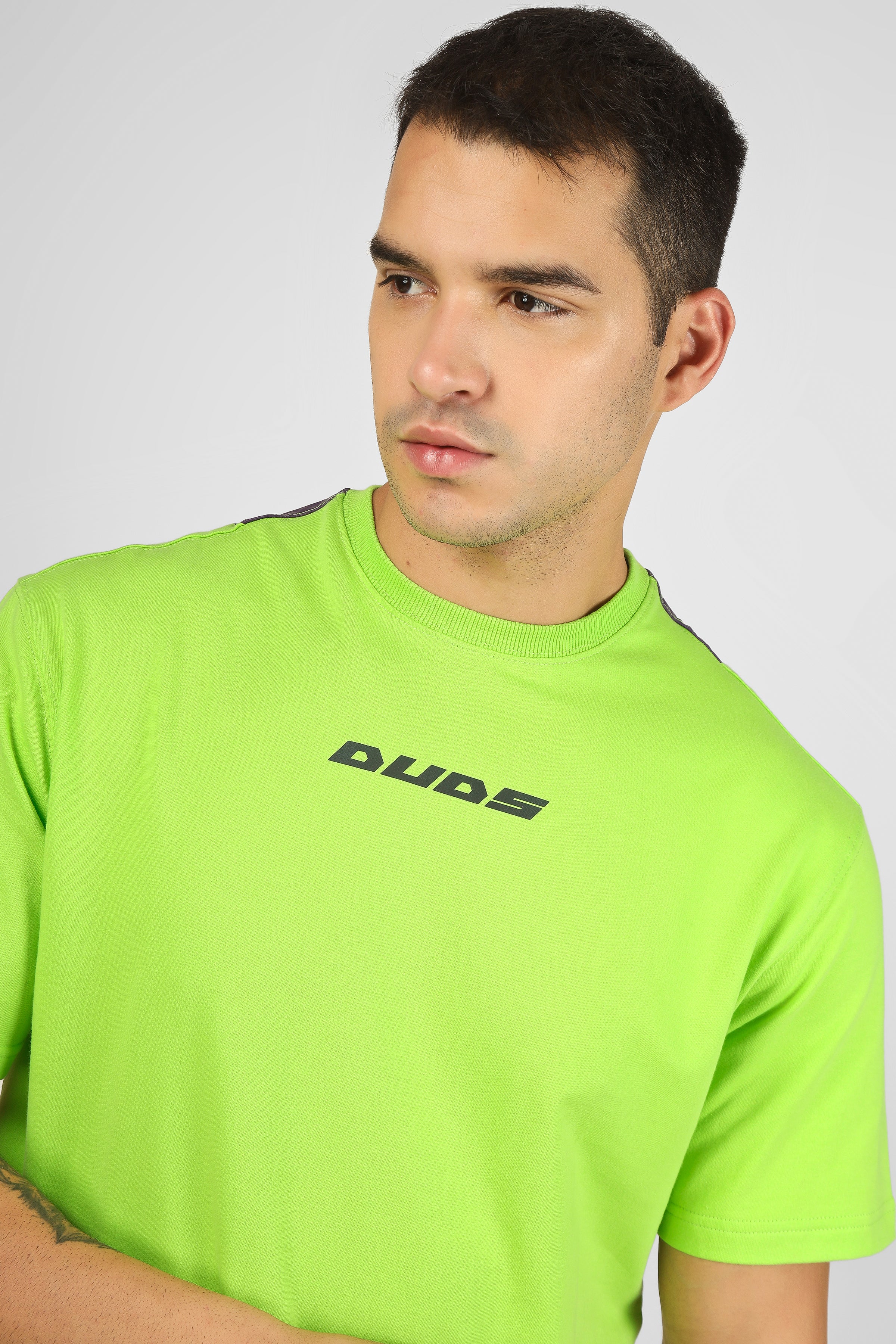 Duds Delight Over-Sized T-Shirt (Neon Green) - Wearduds