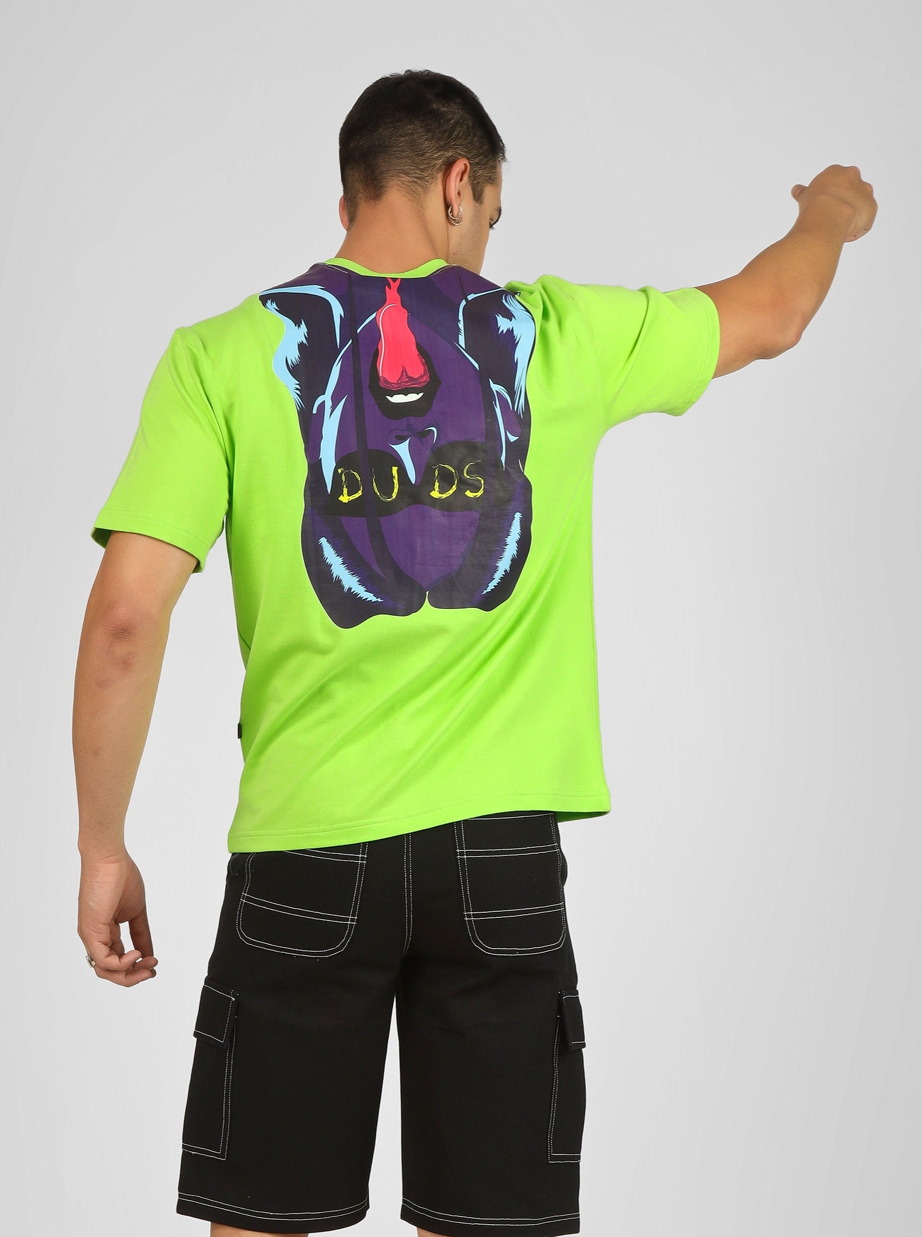 Duds Delight Over-Sized T-Shirt (Neon Green) - Wearduds