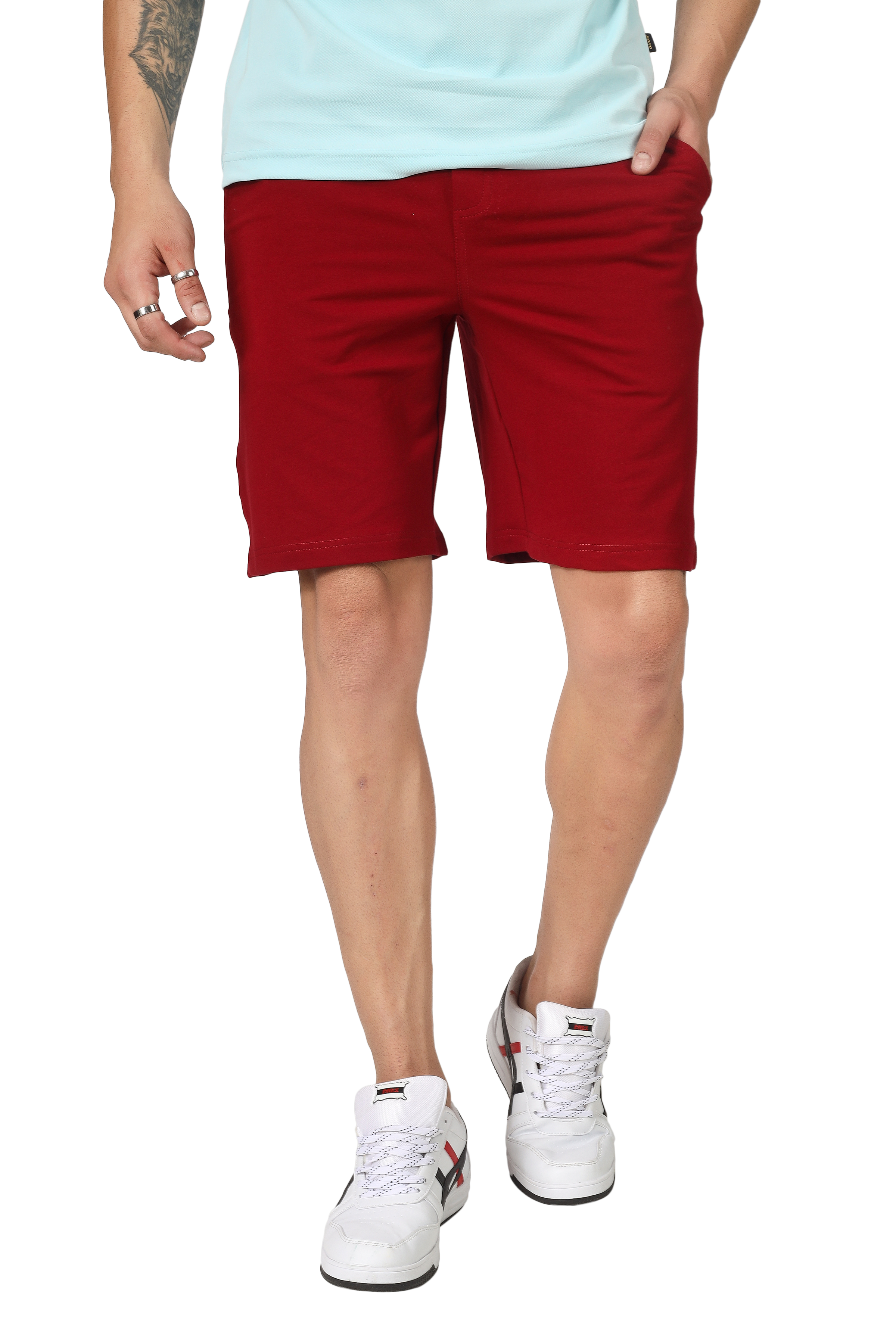 Regular Fit Shorts ( Burgundy) - Wearduds