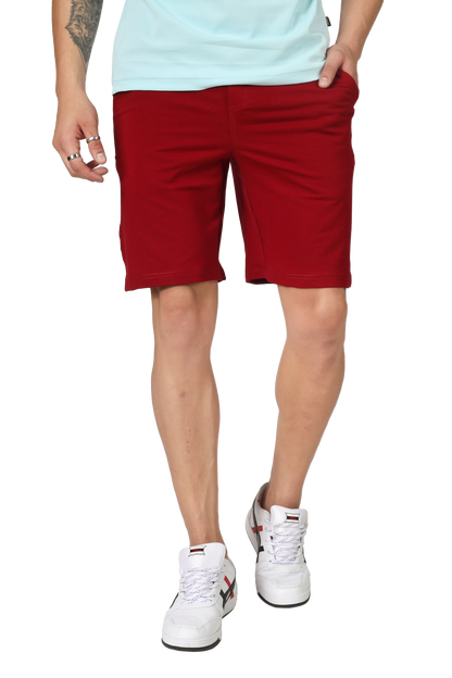 Regular Fit Shorts ( Burgundy) - Wearduds