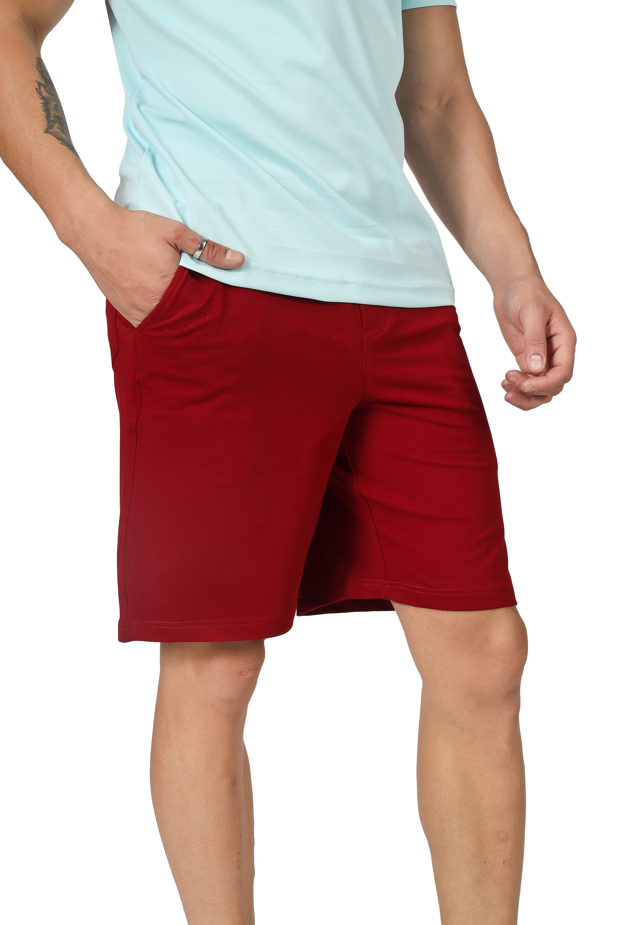 Regular Fit Shorts ( Burgundy) - Wearduds