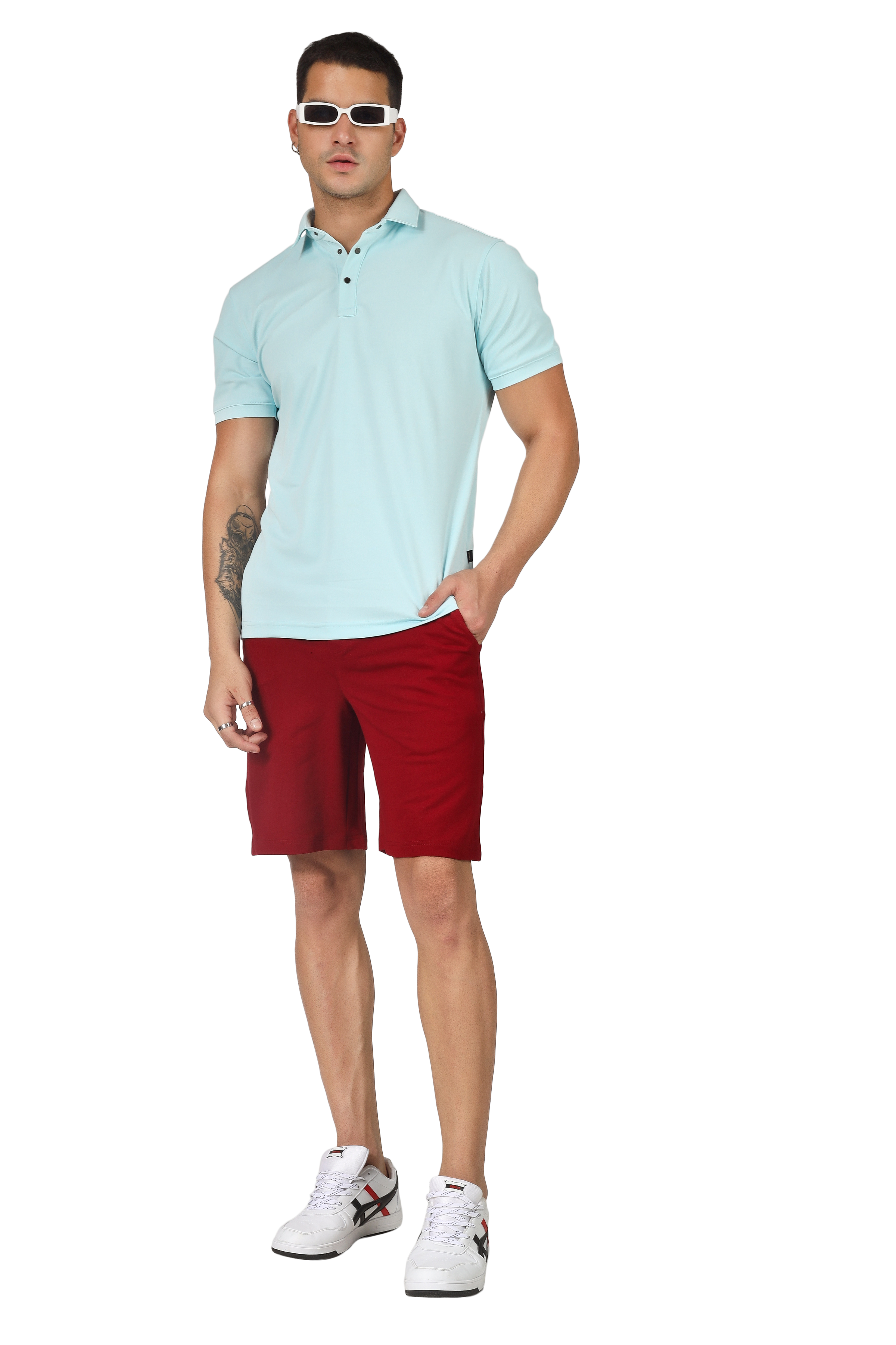 Regular Fit Shorts ( Burgundy) - Wearduds