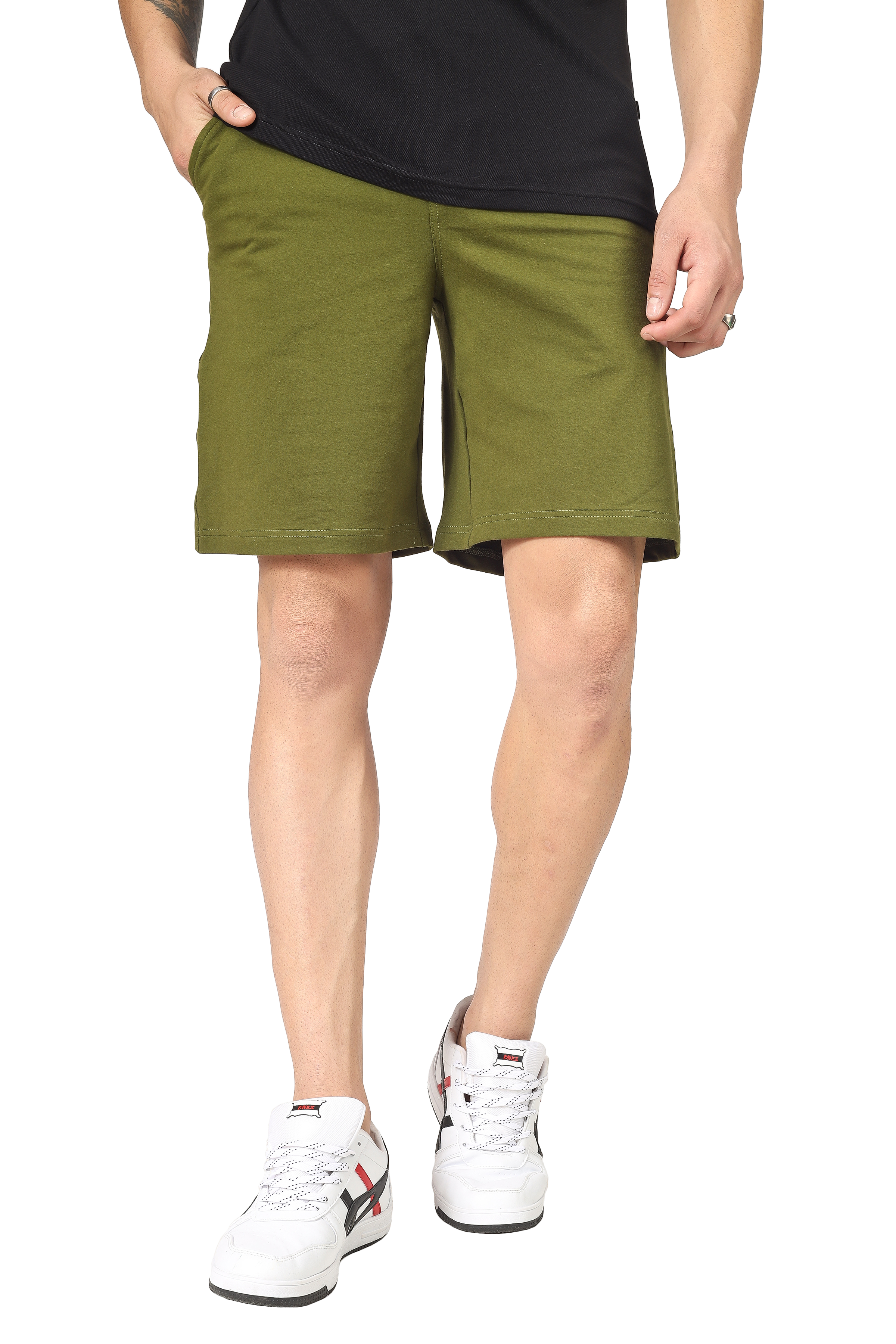 Regular Fit Shorts (Military Green) - Wearduds