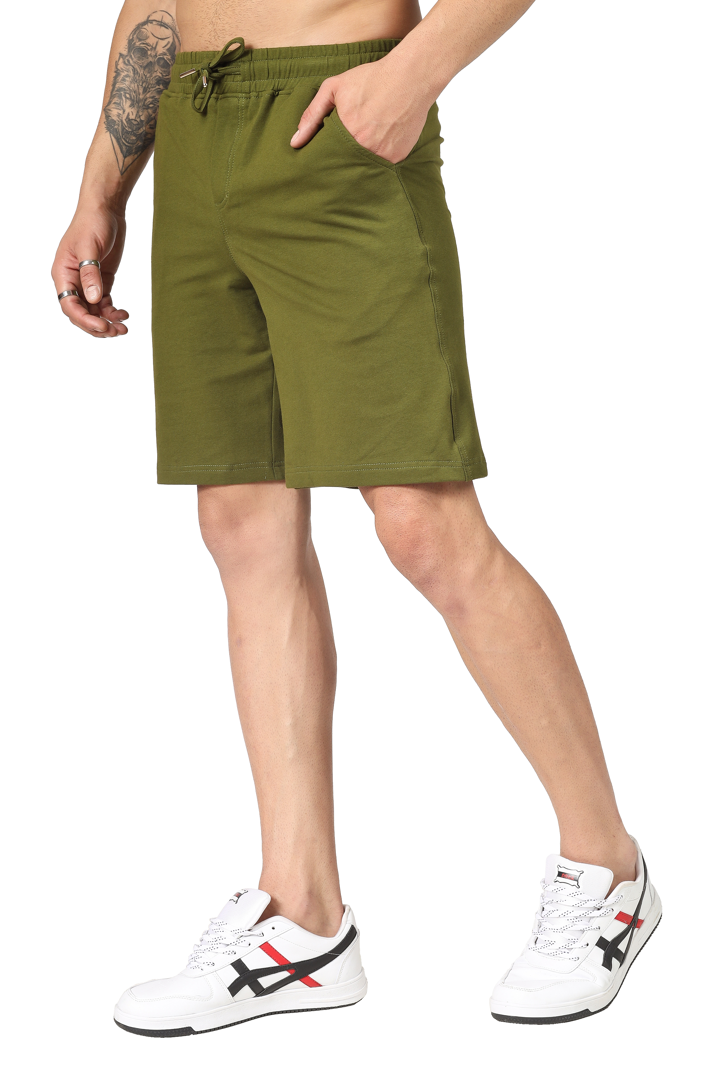 Regular Fit Shorts (Military Green) - Wearduds