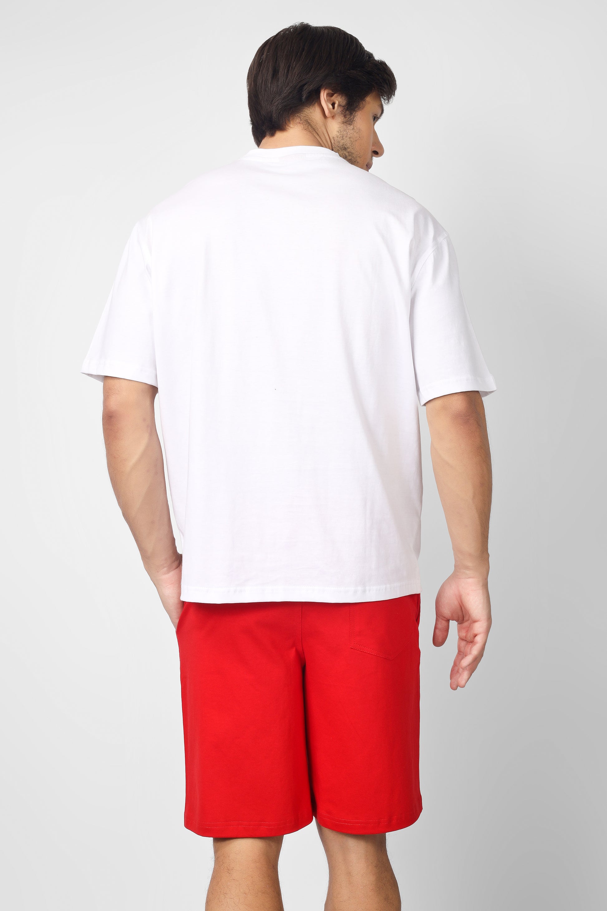 Brooklyn Co-Ord Set (White & Red) - Wearduds