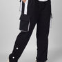 6 Pocket Cargo Pant Black & White Highlighter