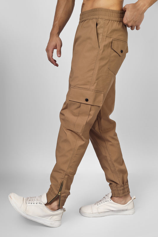 autumn brown 6 pocket cargo pants