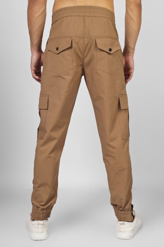 autumn brown 6 pocket cargo pants