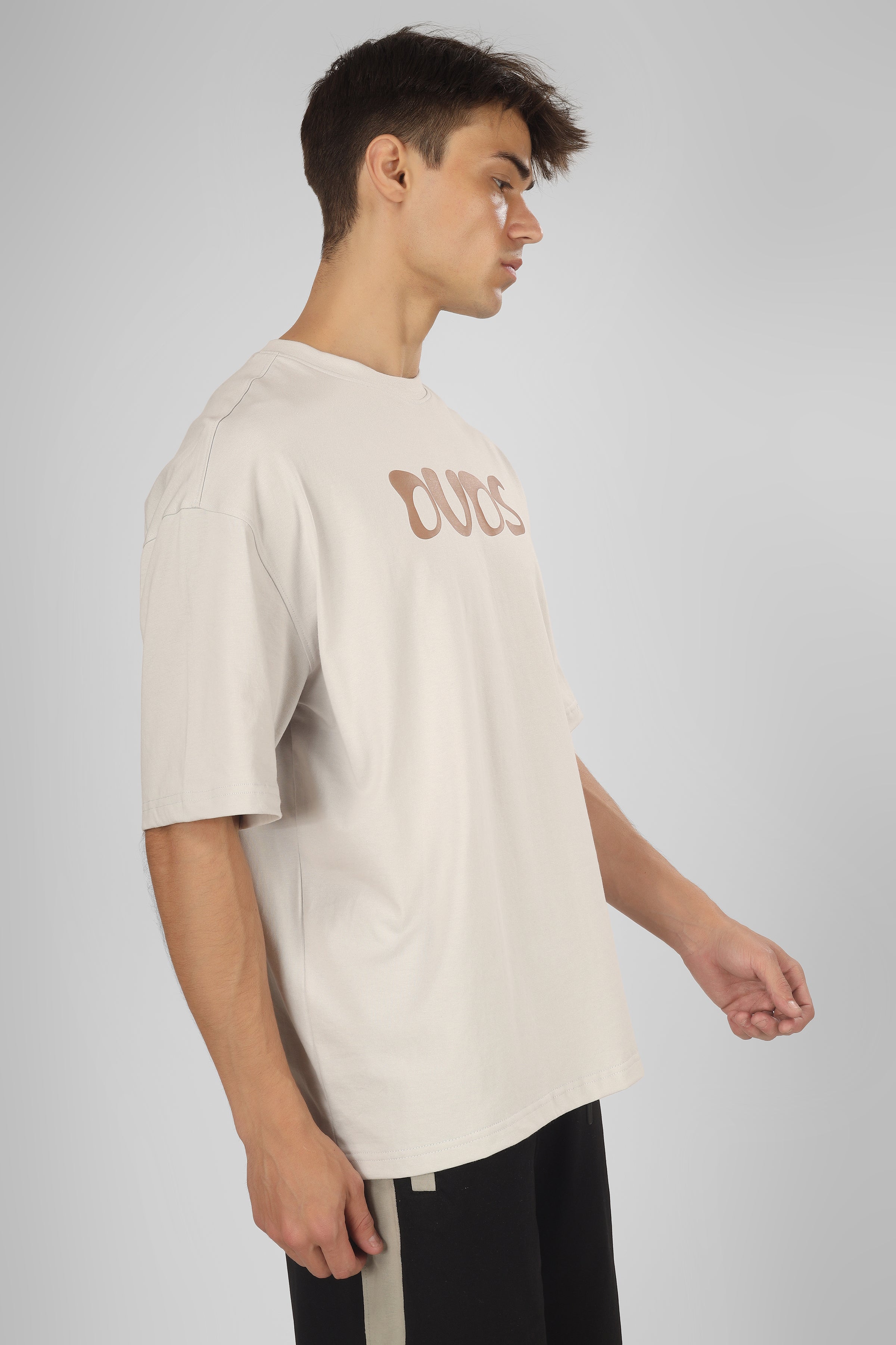 High As Fuck Over-Sized T-Shirt (Butter Cream)