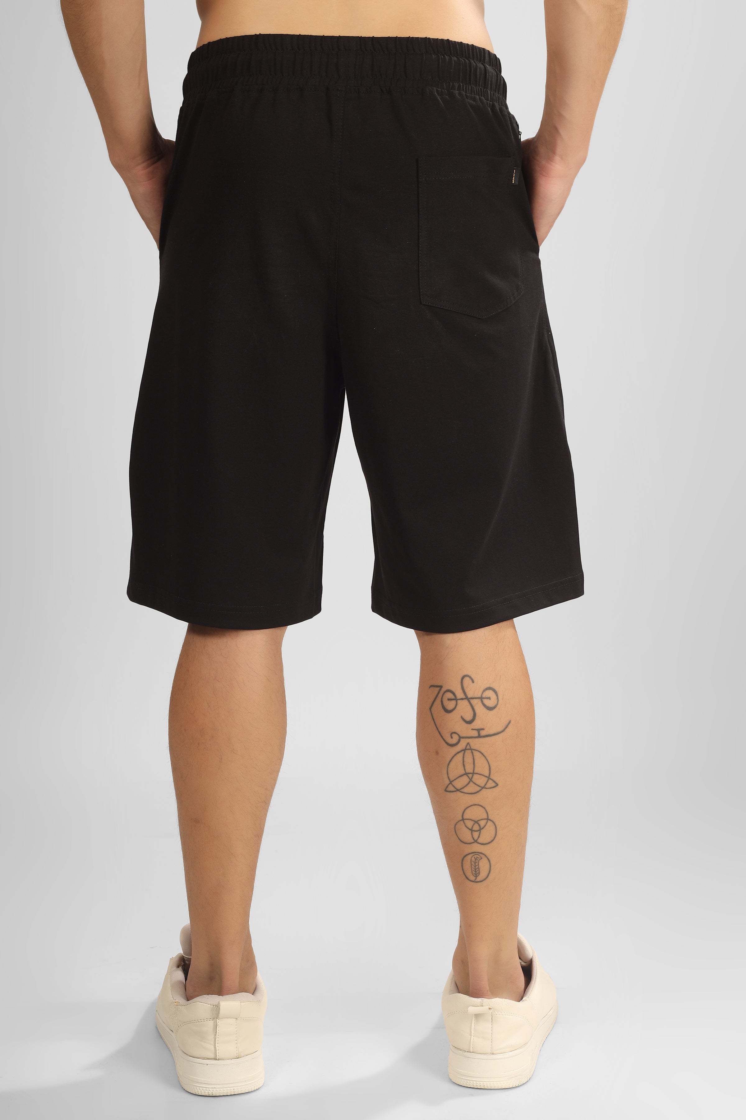 Rose Regular Fit Shorts (Black)