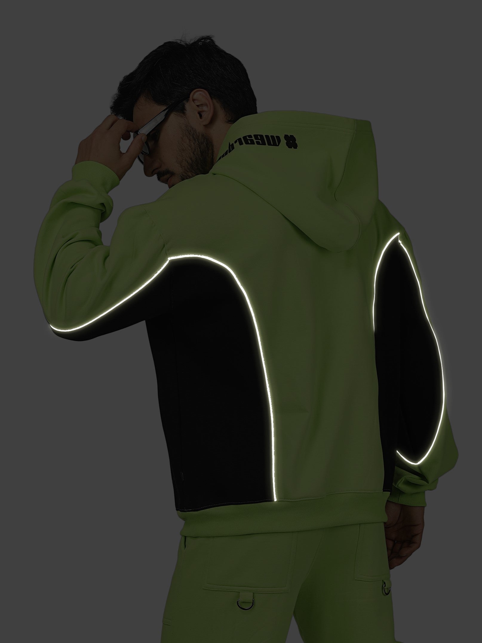 ART Reflector Hoodie ( Neon Green) - Wearduds