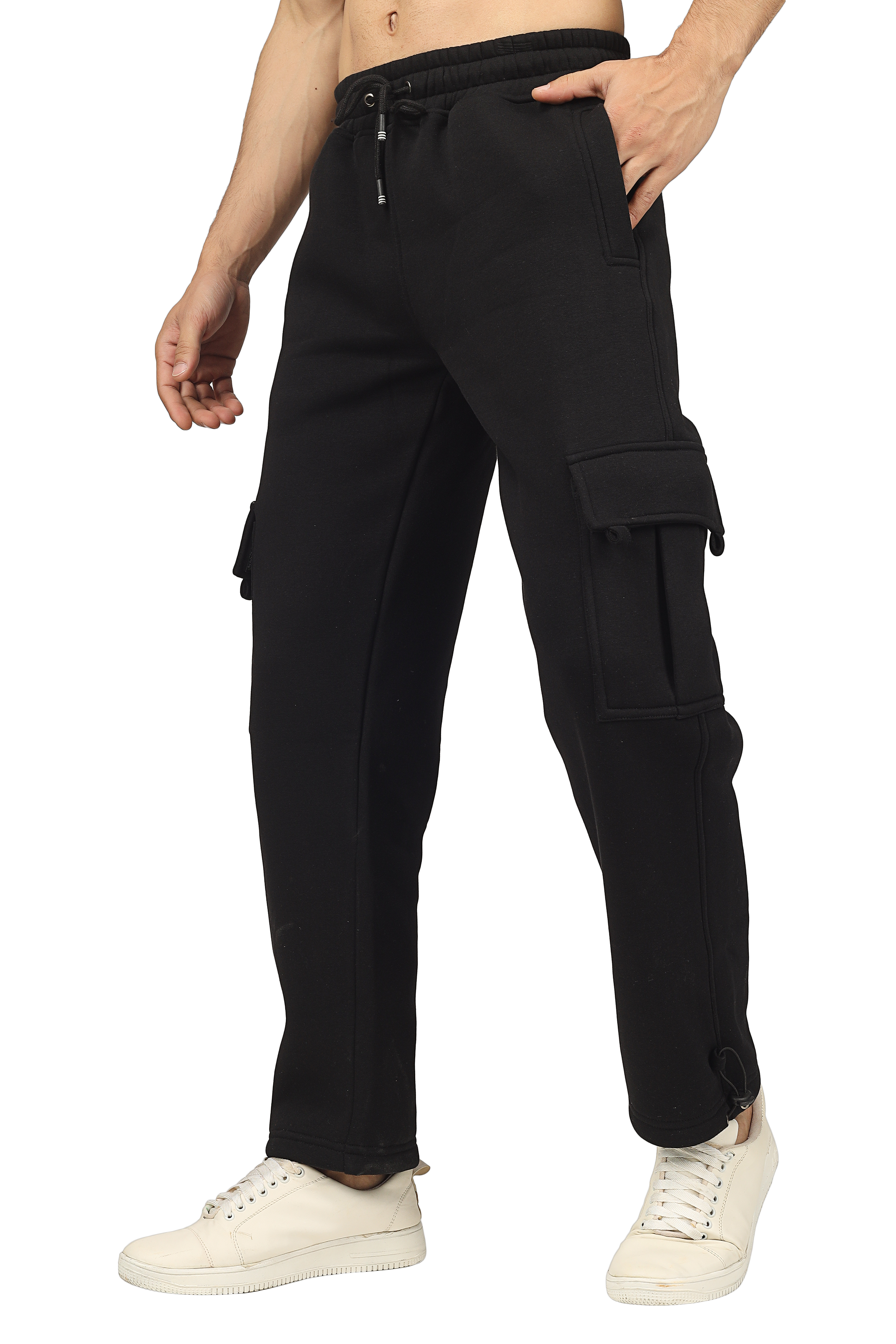 Black Relaxed Fit Cargo Pant - Wearduds