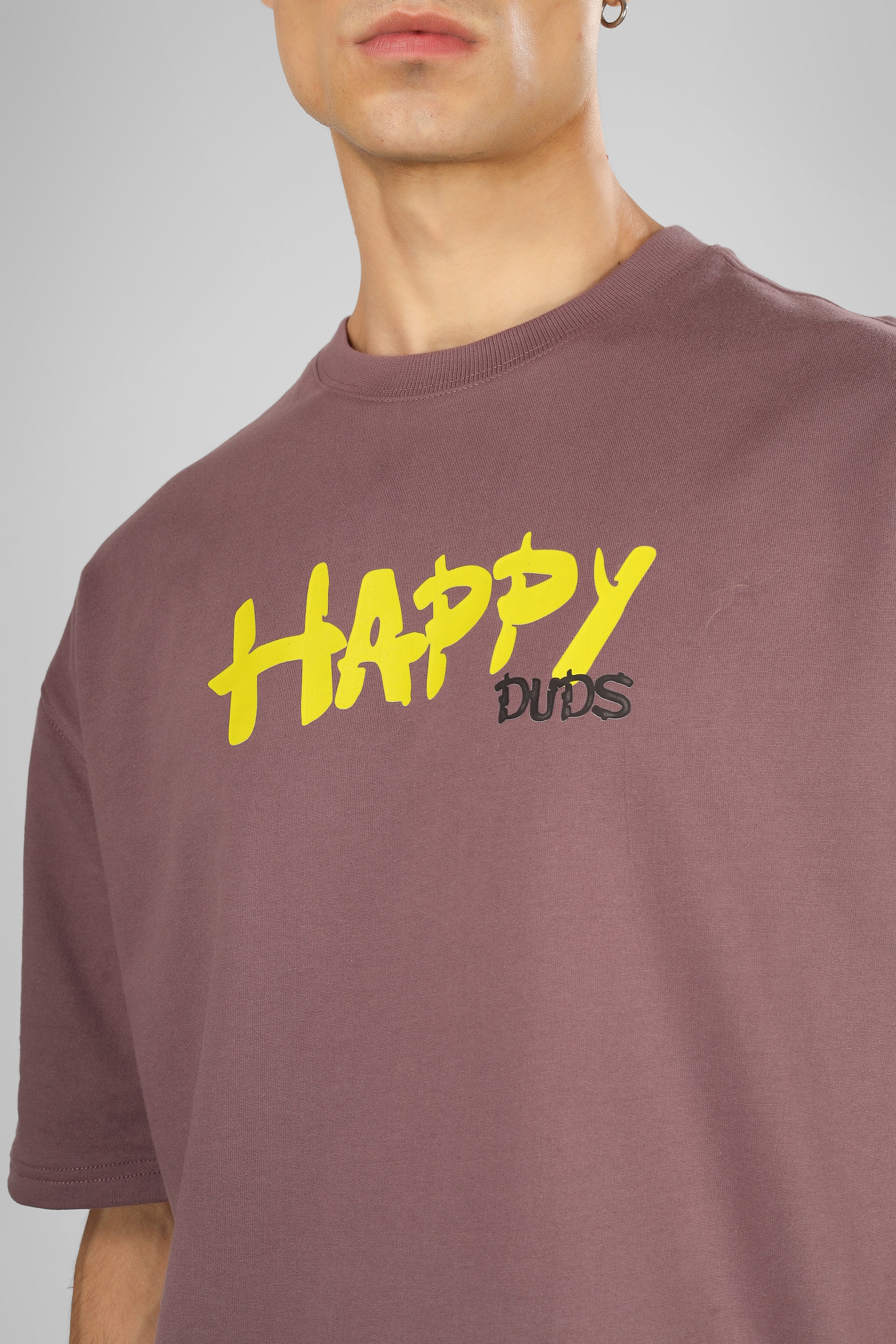 Happy Duds Over-Sized T-Shirt (Chinese Voilet)