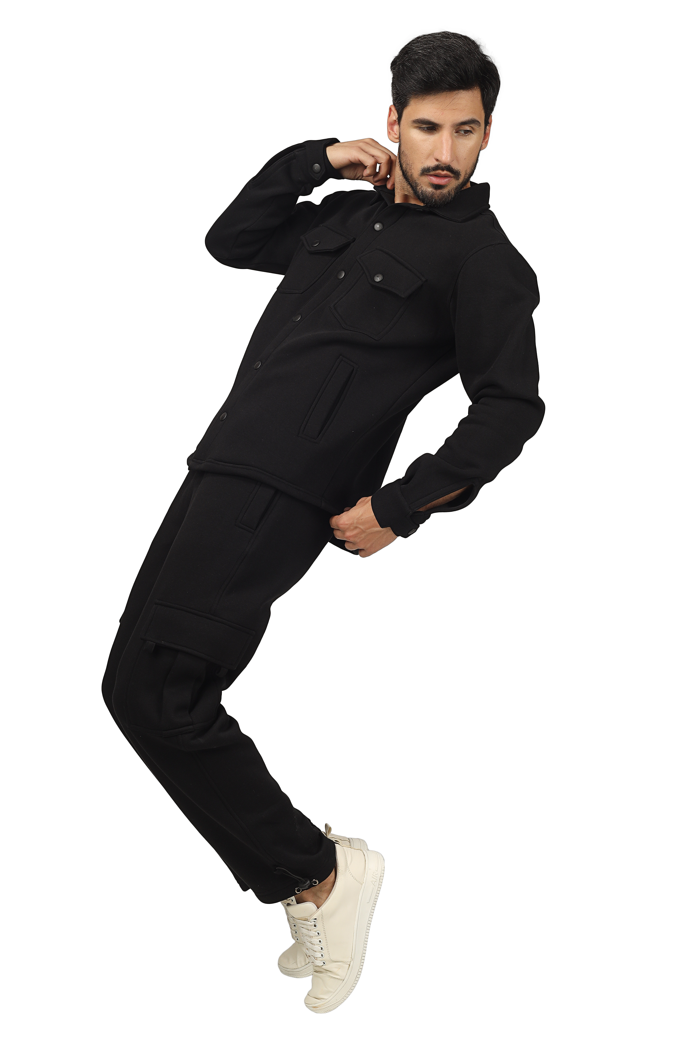 Black Relaxed Fit Overshirt - Wearduds